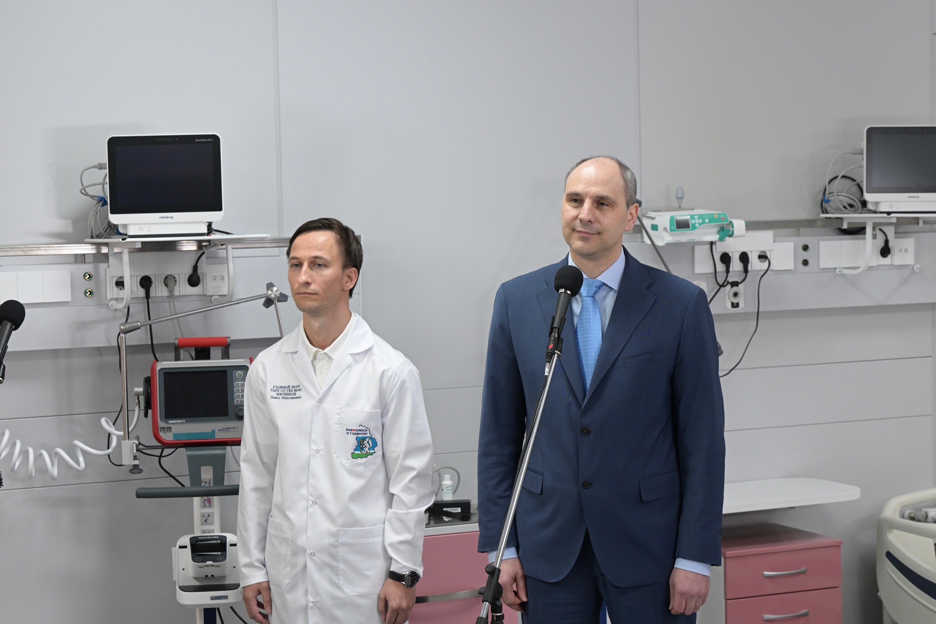 Денис Паслер презентовал Владимиру Путину первое модульное приемно-диагностическое отделение с системой триаж в Екатеринбурге