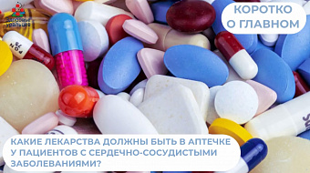 Какие лекарства должны быть в аптечке у пациентов с сердечно-сосудистыми заболеваниями?