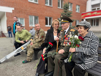 Торжественные мероприятия, посвящённые 80-летию Великой Победы, прошли в Свердловском госпитале для ветеранов войн