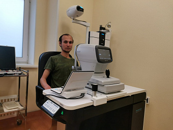 Зрение пациентов городской клинической больницы №1 Екатеринбурга проверяют на современном оборудовании