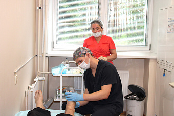 Кабинет диабетической стопы начал работать для свердловчан в консультативно-диагностической поликлинике ГКБ №40